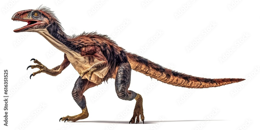 Fototapeta premium Velociraptor isolated on white background