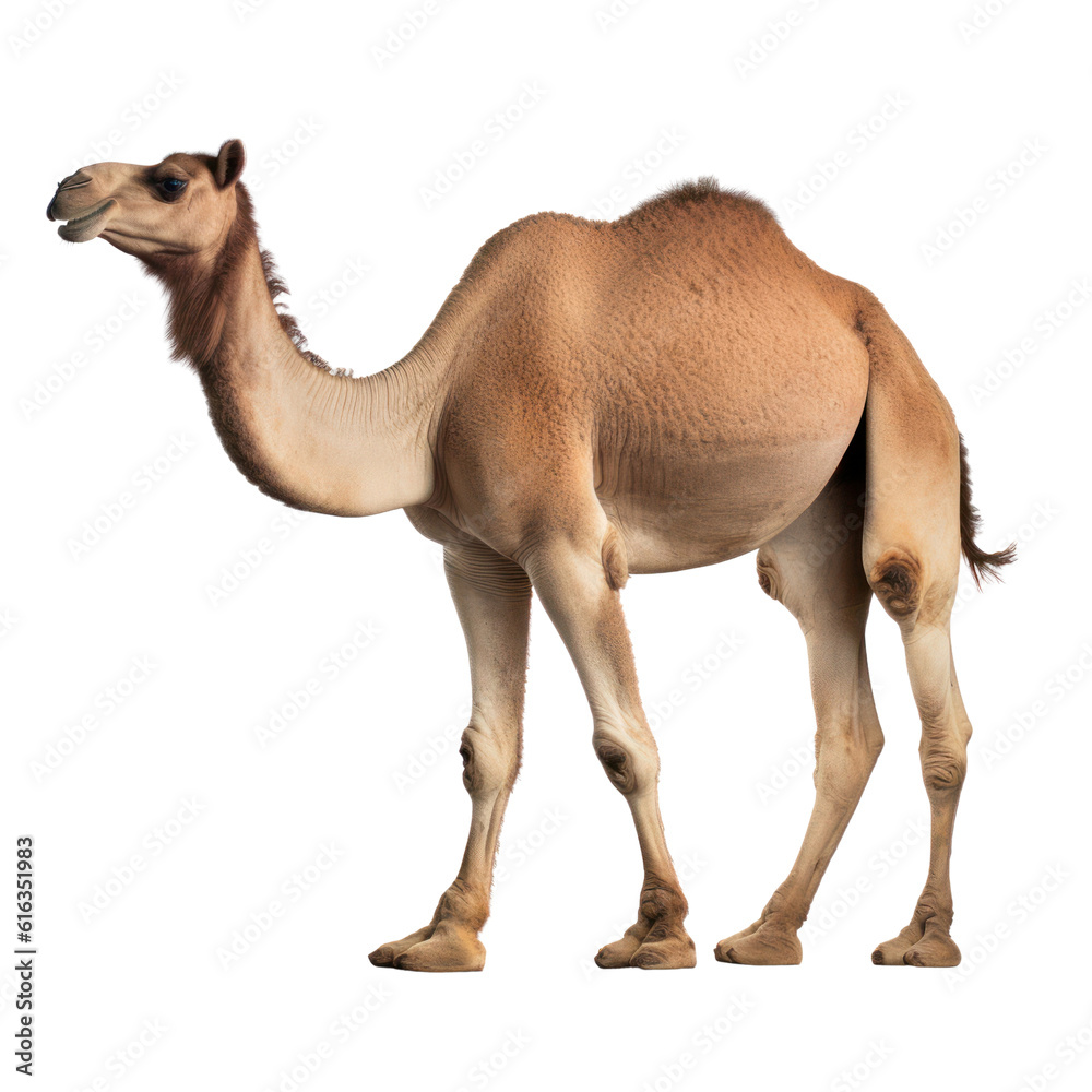 camel isolated on transparent background cutout Stock Illustration