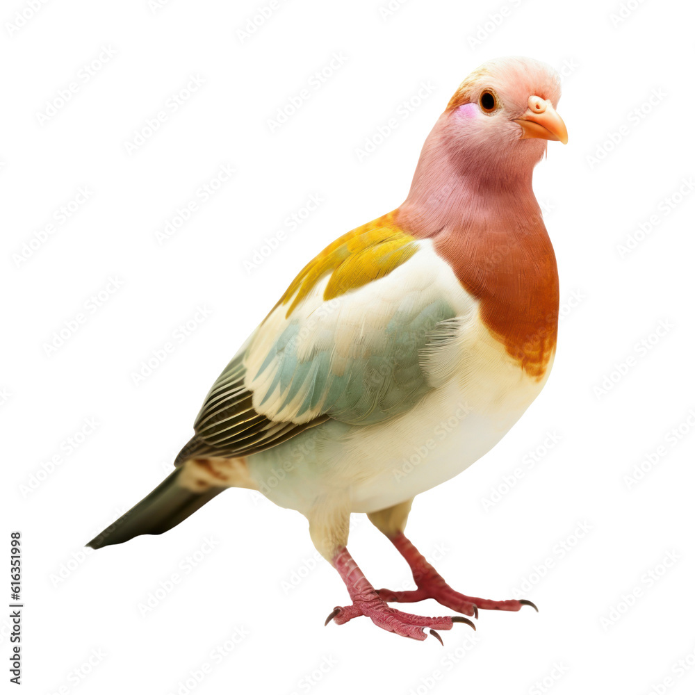 red crested cockatoo isolated on transparent background cutout