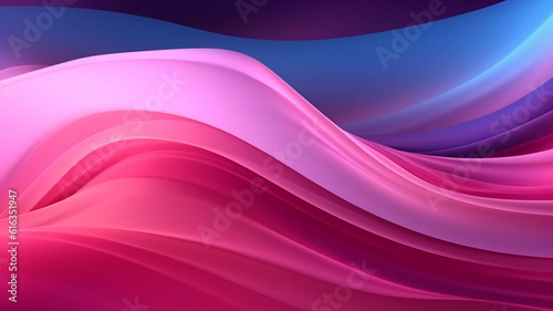 Abstract curved pink lines on a pink background