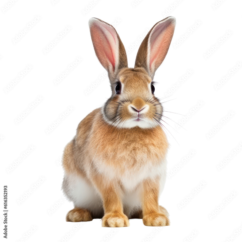white rabbit isolated on transparent background cutout white rabbit isolated on transparent background cutout
