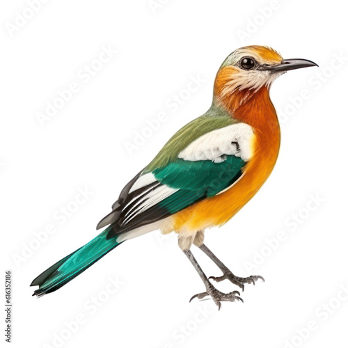 lilac roller isolated on transparent background cutout © Papugrat