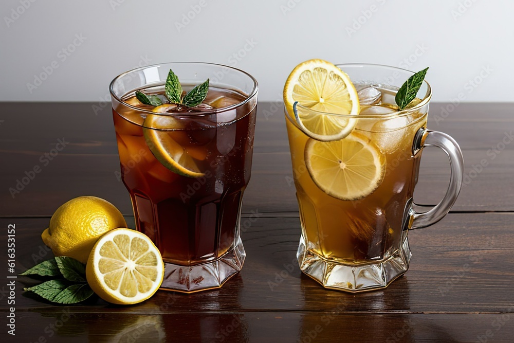 Fototapeta premium glass of lemonade