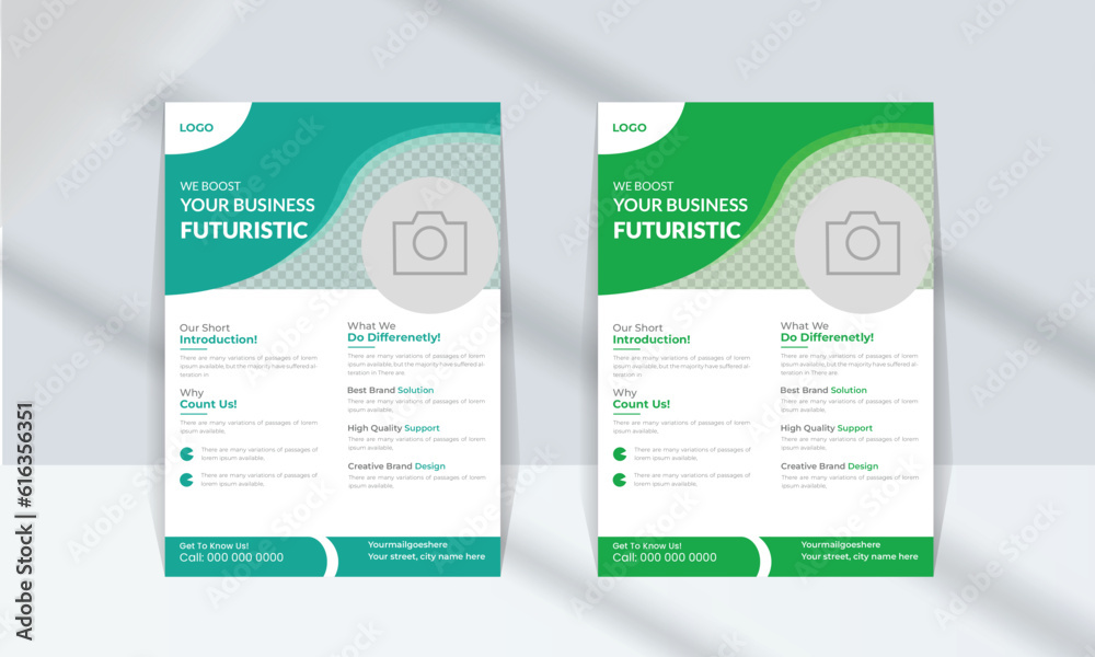 Professional, Clean, And Vector Business Flyer Template