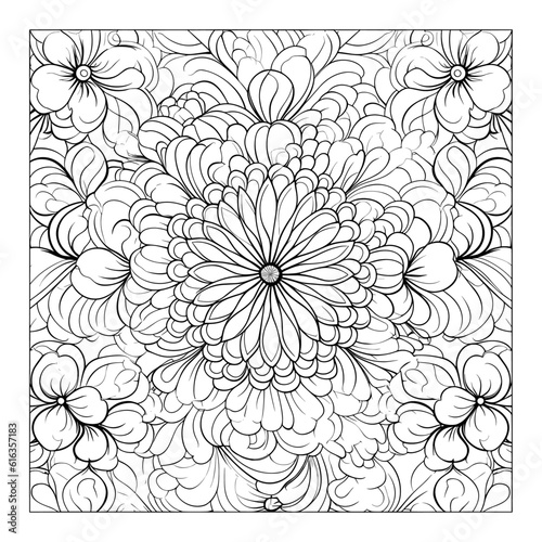 Pretty floral pattern in small hand draw flower, Liberty style.