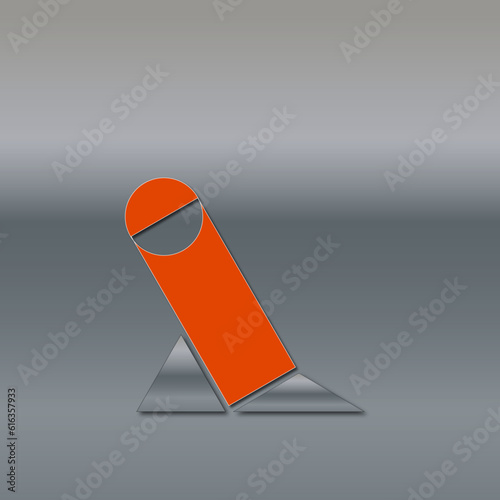 Bremsklotz Buchstabe