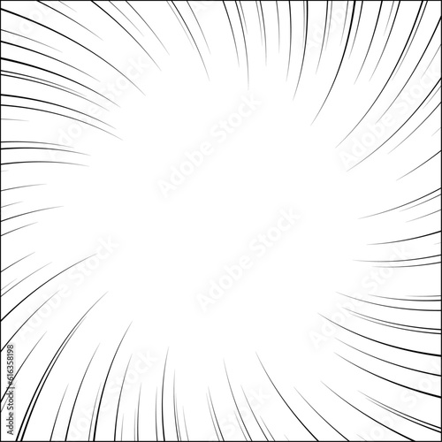 A Curved Comic and Cartoon Background Effect
