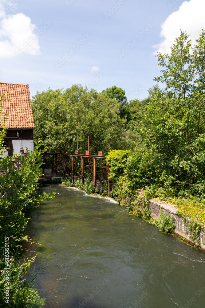 La rivière Canche à Wail, dans le Pas-de-Calais
