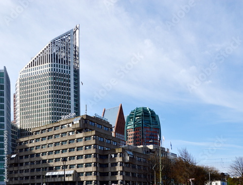 Skyline of Downtown The Hague  the Capital of the Netherlands