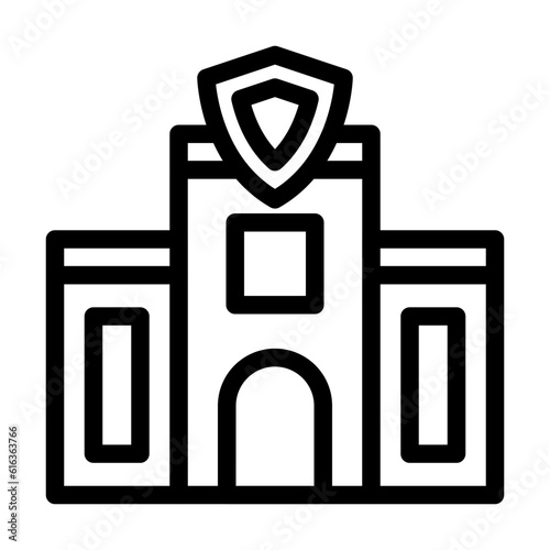 Police Station Icon Design