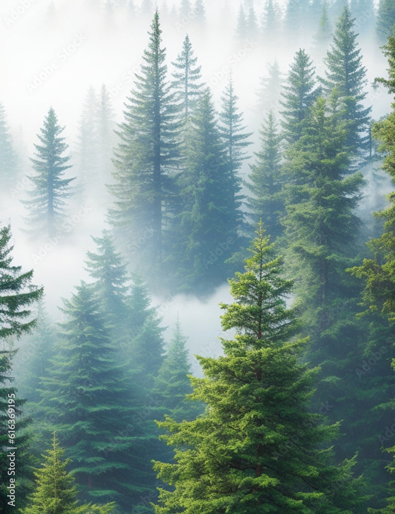Fototapeta premium forest in the morning