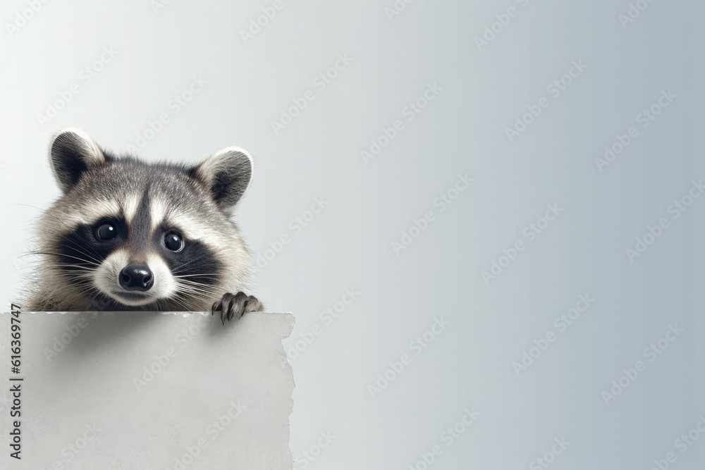 Fototapeta premium Raccoon animal. Generate Ai