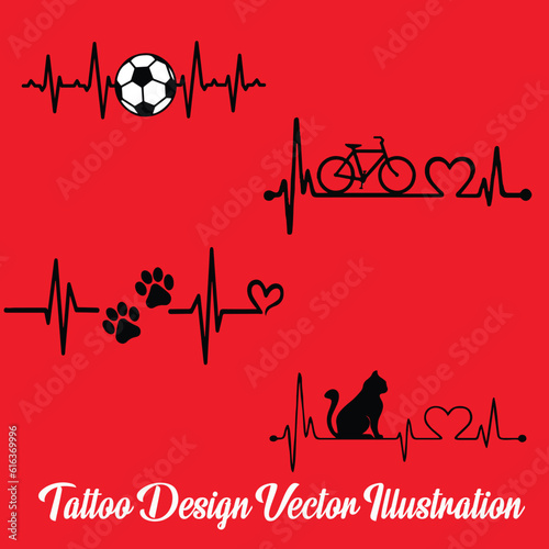 Tattoo Vector Art Collection - Unleash your inner rebel with this captivating collection of tattoo-inspired vector designs.