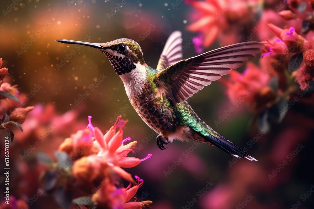 Fototapeta premium Hummingbird Magic Enchanting Nectar Seekers