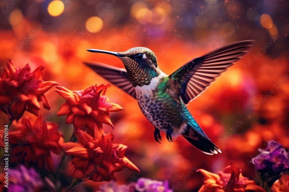 Fototapeta premium Hummingbird Magic Enchanting Nectar Seekers
