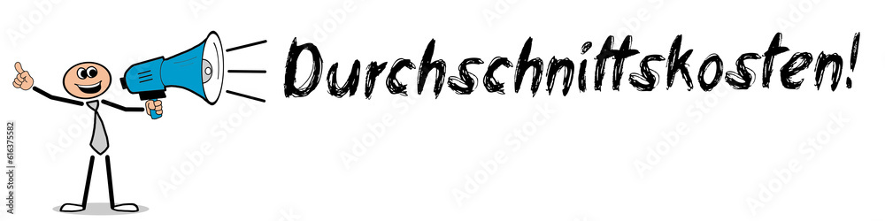 Fototapeta premium Durchschnittskosten!