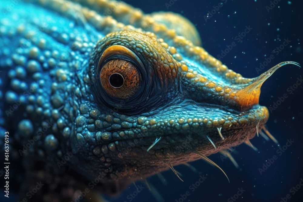 Fototapeta premium Creatures of the Deep Abyssal Beings