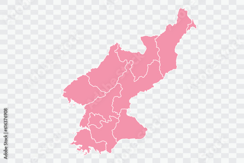 North Korea Map Rose Color Background quality files png