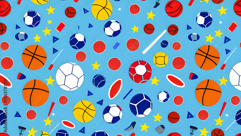 colorful seamless pattern with balls colorful seamless pattern with balls