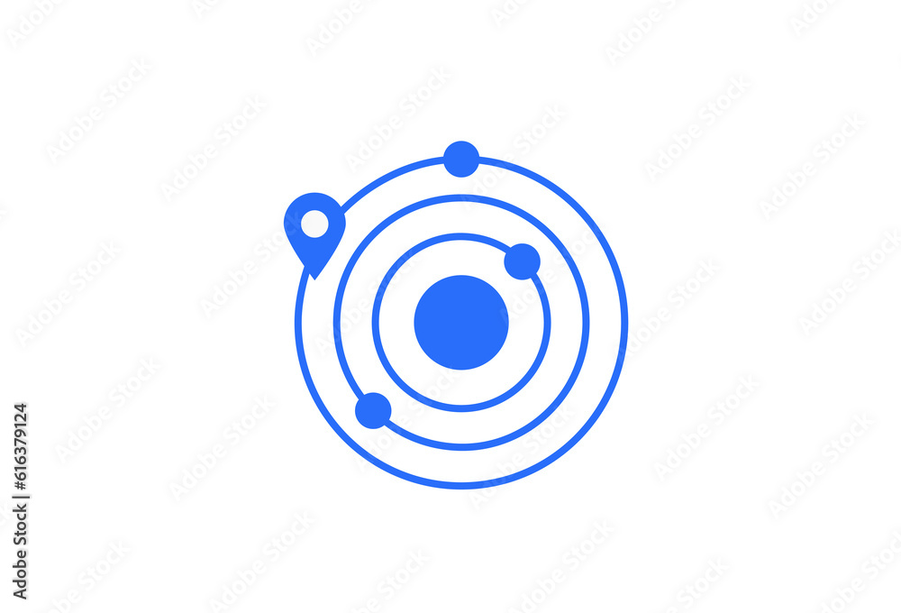 Isolated Geometric solar system illustration in flat style design. Vector illustration and icon. Isolated Geometric solar system illustration in flat style design. Vector illustration and icon.