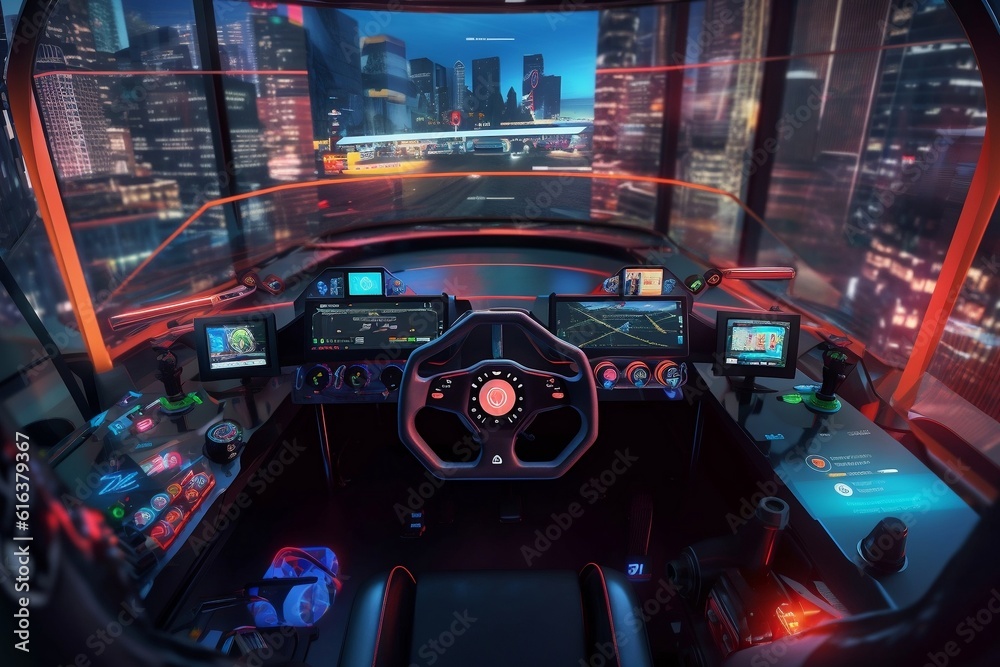 Racing Simulator Video Game with Interface, AI