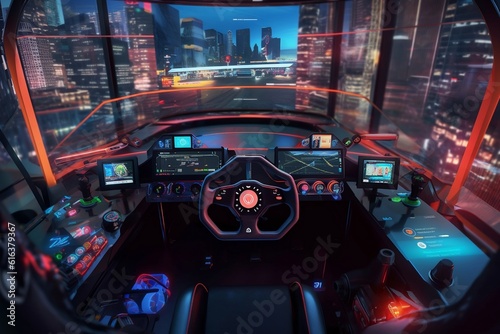 Racing Simulator Video Game with Interface, AI