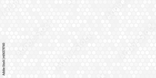Gray and white honey hexagonal cells seamless texture. Mosaic or speaker fabric shape pattern. Honeyed comb grid texture and geometric hive hexagonal honeycombs. Vector illustration
