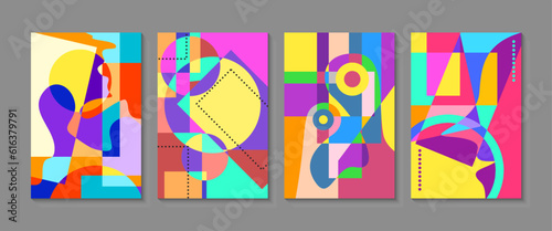 Art Design with Abstract Pattern Arrangement Composition with a touch of Color Variants, Background Covers, Posters, Templates, Magazines.etc 