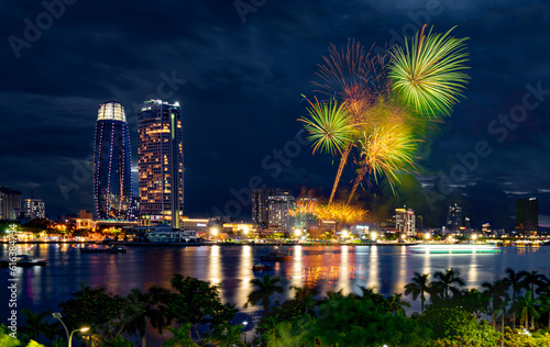 Da Nang International Fireworks Festival 2023, Da Nang city, Vietnam. Photo taken on June 2023 © Moon Cactus