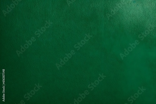 Texture of green leather material and background.