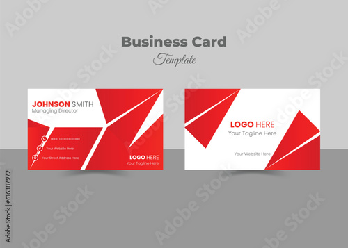 Luxurious and Modern Professional Business Card Template Vector