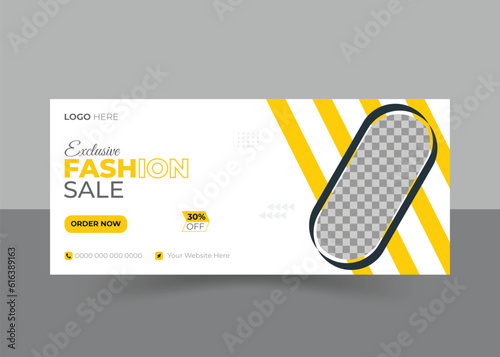 Fashion Sale FB Cover Design Template
