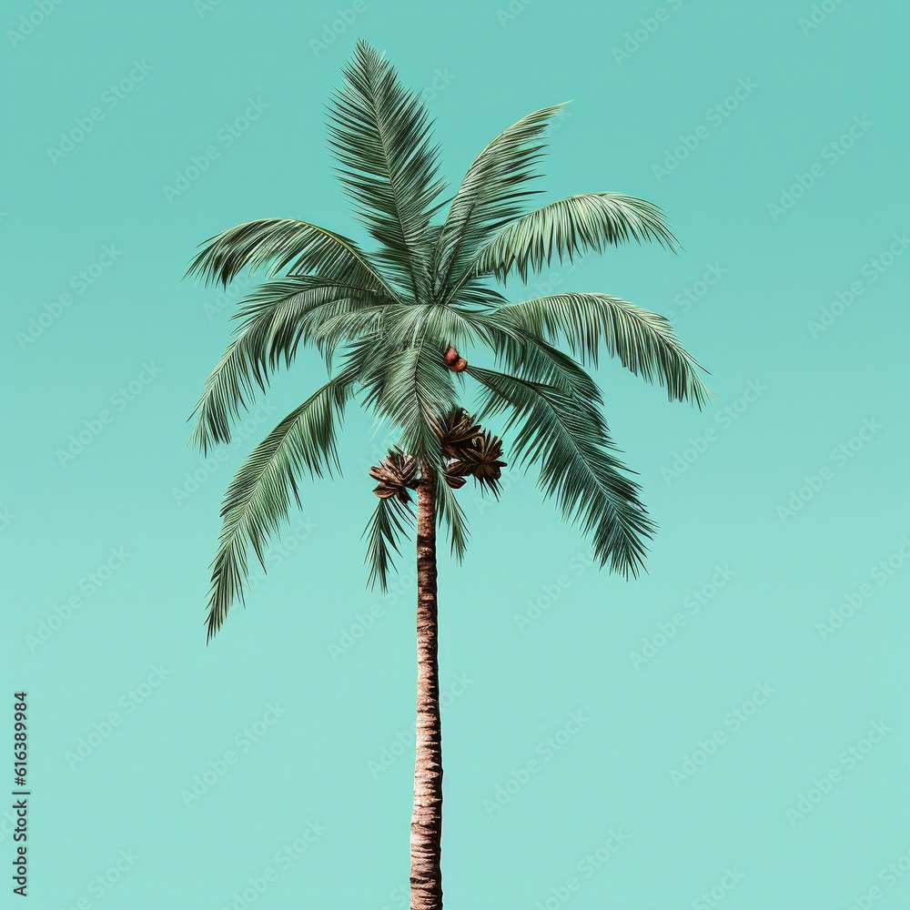 Fototapeta premium palm tree silhouette