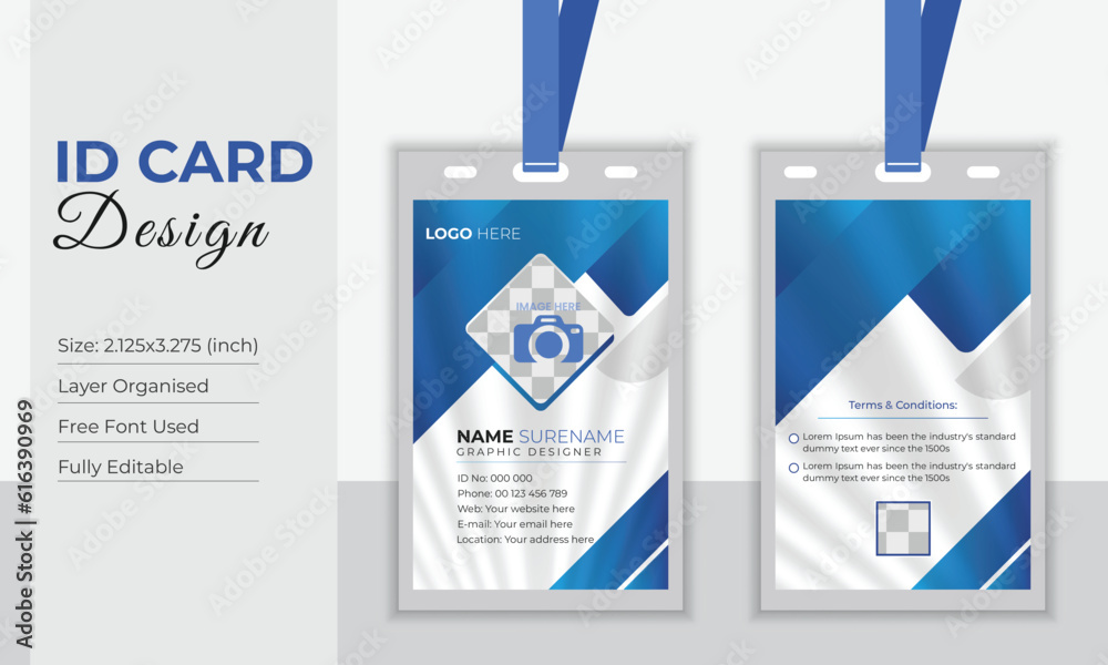 Creative Id Card Design Template Creative Id Card Design Template