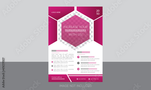 modern business business flyer with gradient template