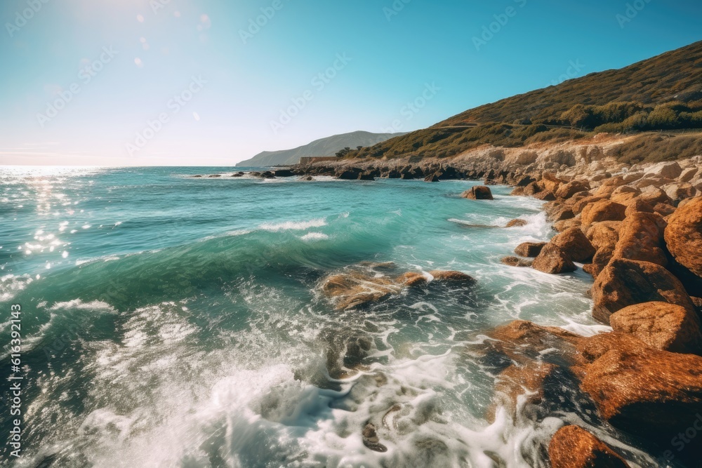 Obraz premium Coastal Paradise Shoreline Heaven