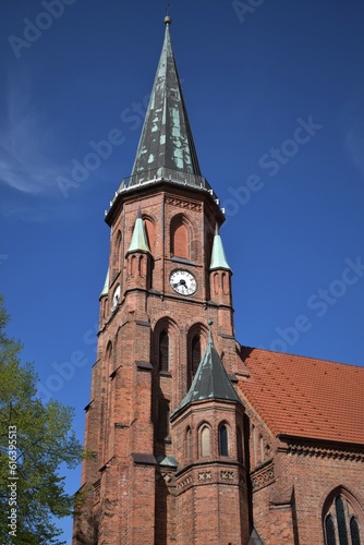 Turm der Johanniskirche in Dömitz an der Elb