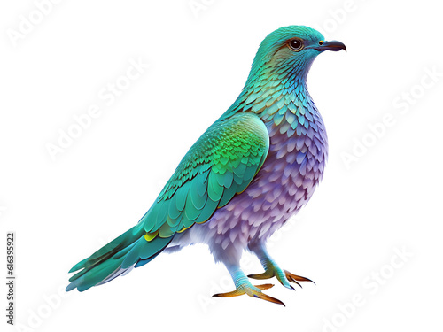 Emerald dove bird is standing generated by ai