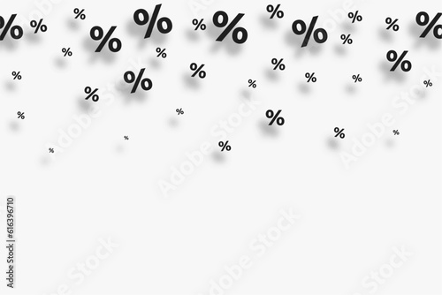 modern percentage icon pattern background for business and finance software