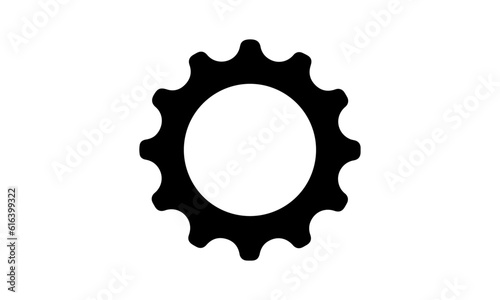 Gear vector logo icon template. Machine, progress, teamwork