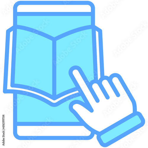 e-book icons, are often used in design, websites, or applications, banner, flyer to convey specific concepts related to education theme.