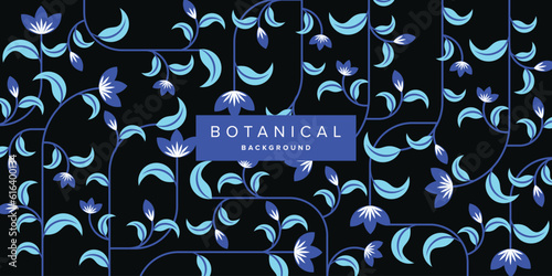 Hand Drawn Floral Botanical Background