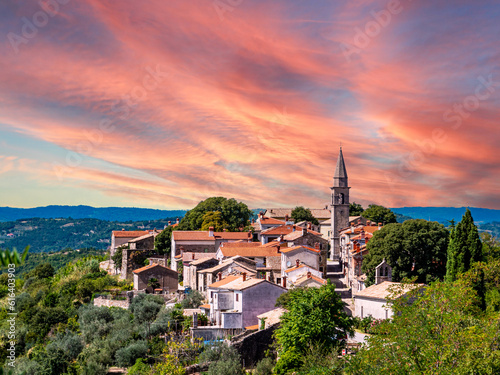 Picturesque village of Draguc in Croatia photo