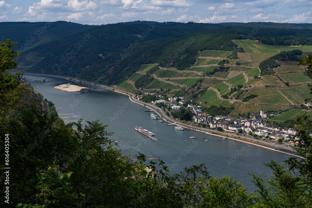 Fototapeta premium Aussichtspunkt Damianskopf mit Abschnittswall