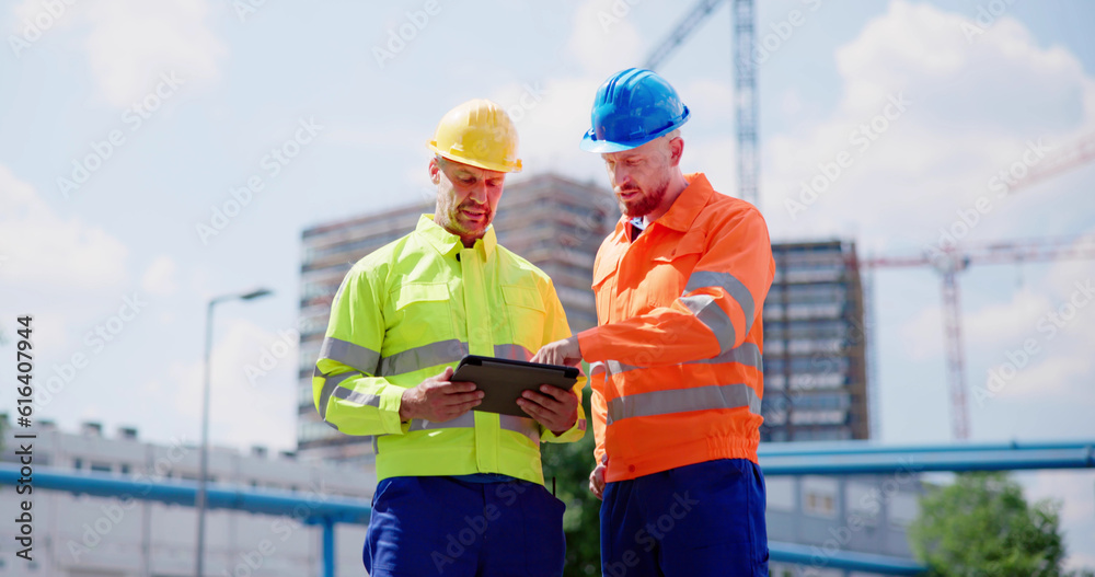 OSHA Inspector At Construction Site OSHA Inspector At Construction Site