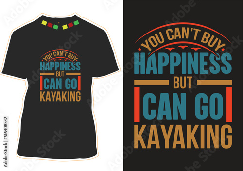 Kayaking T-shirt Design