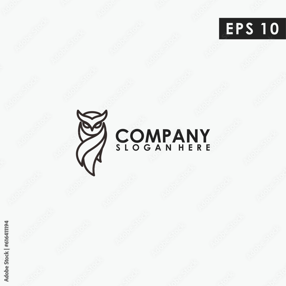 Owl Logo Design. Owl Logo Template. Modern Design. Flat Logo. Vector Illustration Owl Logo Design. Owl Logo Template. Modern Design. Flat Logo. Vector Illustration
