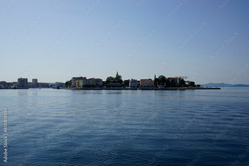village in craotia from the sea