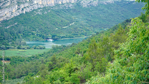 scenic gree nlandscape in krka photo