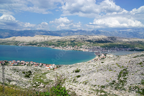 panoramic view over pag city